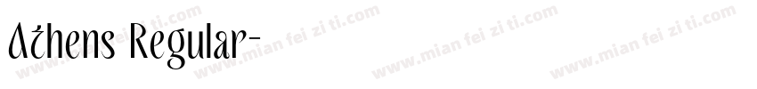 Athens Regular字体转换